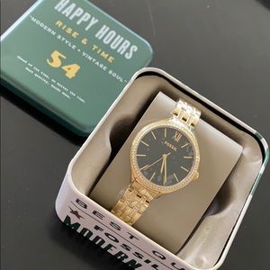 FOSSIL Womens Suitor Crystal Accented Watch NWT